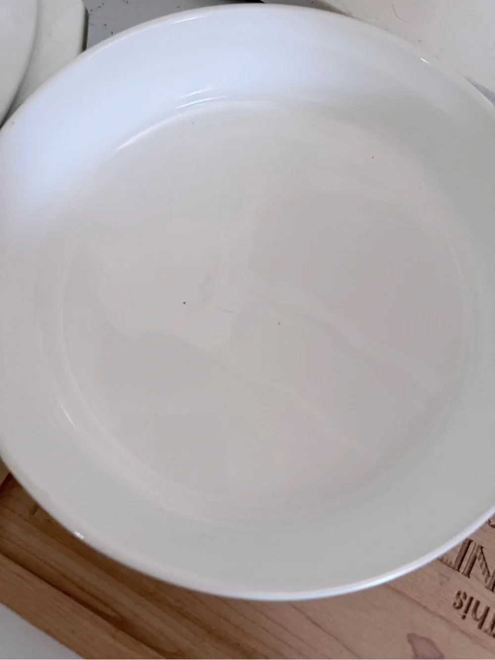 Corning Ware White Ceramic Bakeware Plate - MADE IN U.S.A.